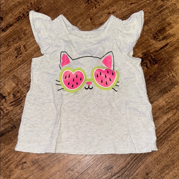 The Children's Place Other - The Children's Place Gray and Pink Short Sleeve Tees